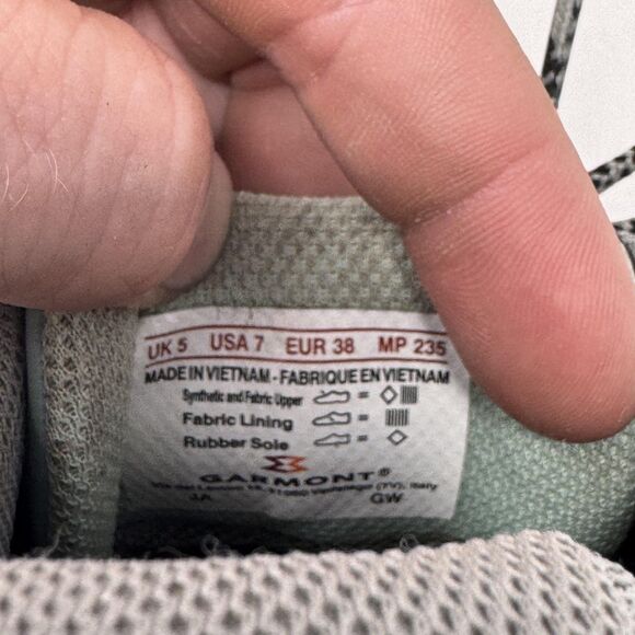 Garmont 9.81 Shoes Womens Size 7 Gray Black Goretex Michelin Trail Hiking‎ - Picture 8 of 8